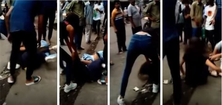 Video: बाजार में गर्लफ्रेंड के साथ घूम रहा था लड़का, दूसरी ने देखा तो जमकर हुई मारपीट