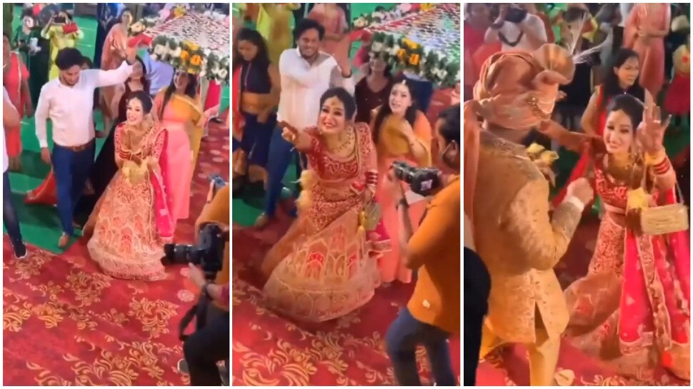 wedding video bride entry on lut gaye song bride groom dance video | Wedding Video: दुल्हन ने एंट्री पर 'लुट गए' गाने पर किया डांस, दूल्हे ने भी मचाया धमाल - Vimarsana News
