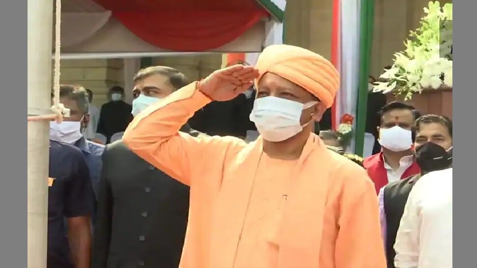 cm yogi adityanath wishes 75th independence day in lucknow uttar ...