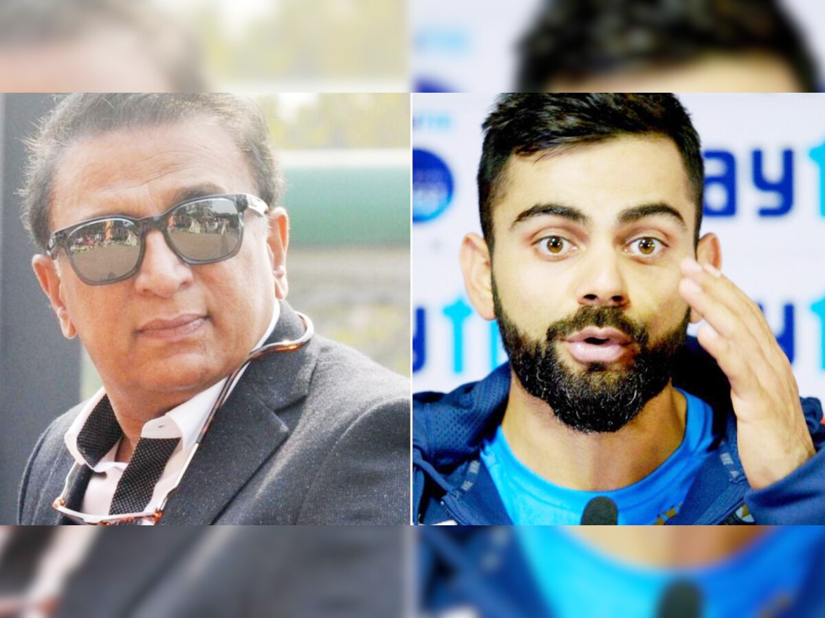 Sunil Gavaskar and Virat Kohli