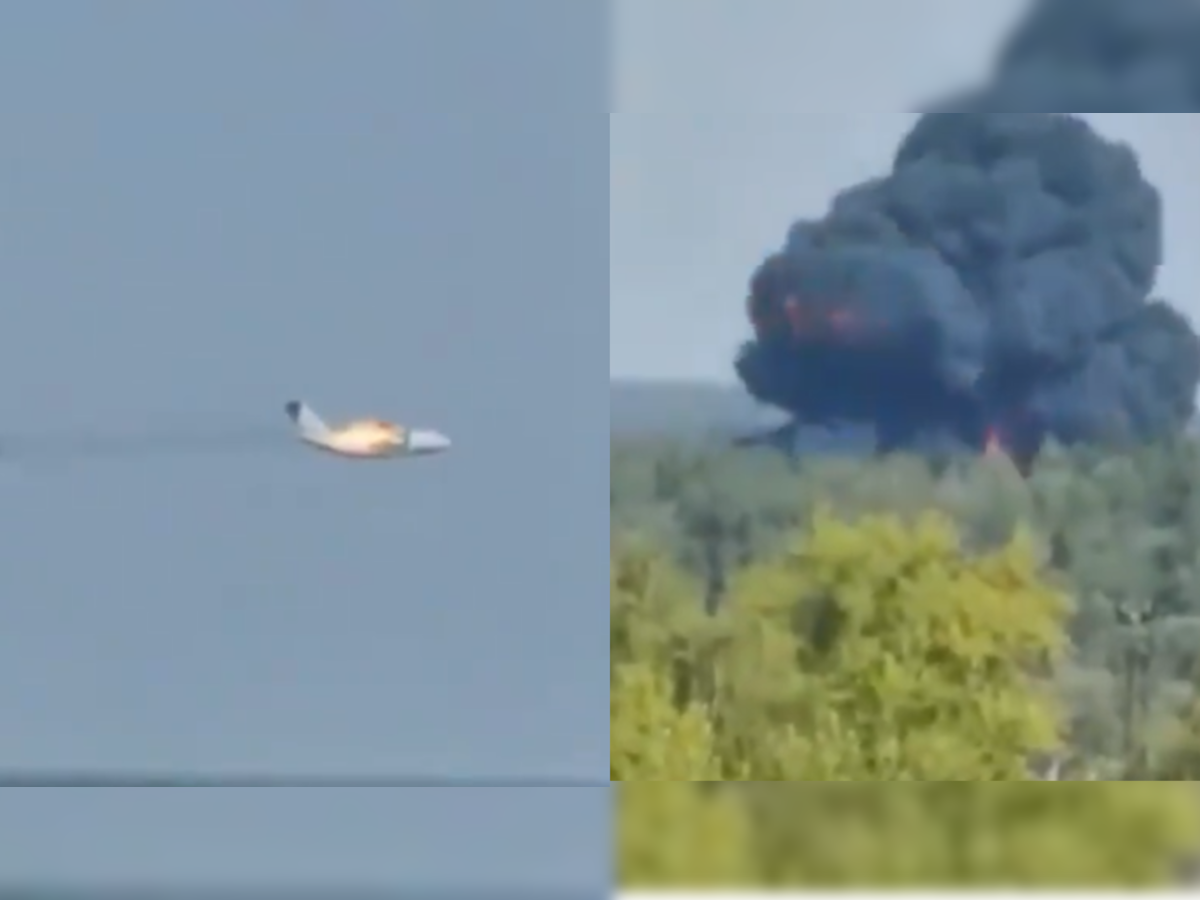 रूसी मिल्ट्री एयरक्राफ्ट के हादसे का वीडियो आया सामने.