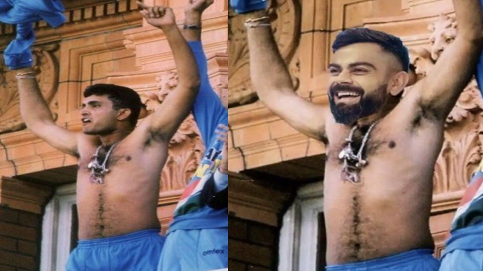 IND vs ENG: गांगुली की तरह Virat Kohli ने भी लहराई लॉर्ड्स बालकनी में टी-शर्ट? इस खिलाड़ी ने वायरल की फोटो