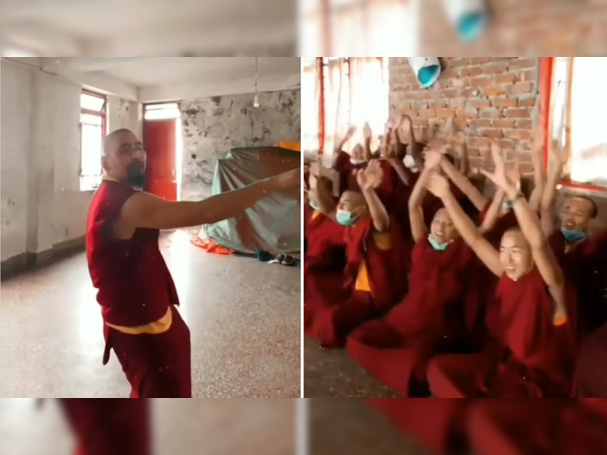 Rishi Kapoor के गाने पर बौद्ध भिक्षुओं ने किया धांसू डांस, लोग बोले- इनका सिलेबस चेंज हो गया क्या?- देखें Video