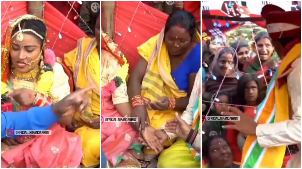 Viral Wedding Video: Angry bride groom video fighting during rituals groom ran away | Wedding Video: रस्मों के बीच हुई लड़ाई, दुल्हन के हाथों पिटने के बाद भागा दूल्हा - Vimarsana News