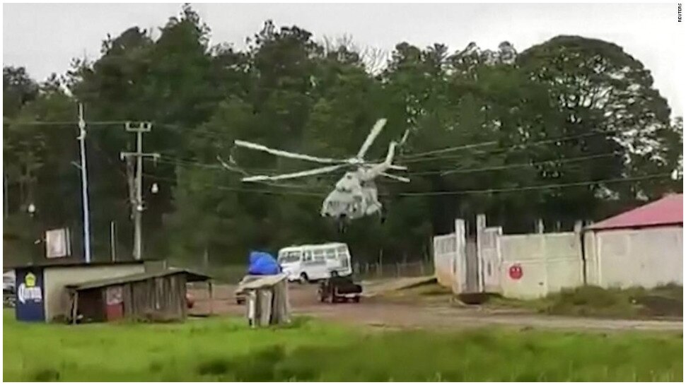 viral video of mexico navy helicopter crash landing watch shocking video Viral Video मैक्सिको