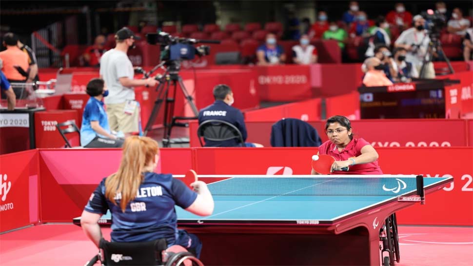 भाविनाबेन पैरालम्पिक टेबल टेनिस में सेमीफाइनल में पहुंची, पदक पक्का कर रचा इतिहास