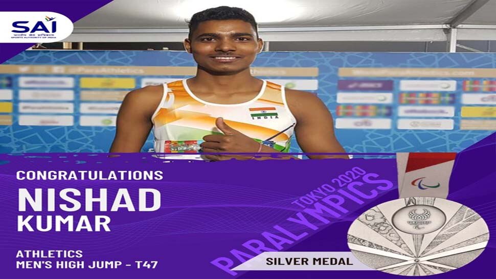 पैरालंपिक में निषाद ने ऊंची कूद में जीता सिल्वर, विनोद कुमार ने चक्का फेंक में कांस्य