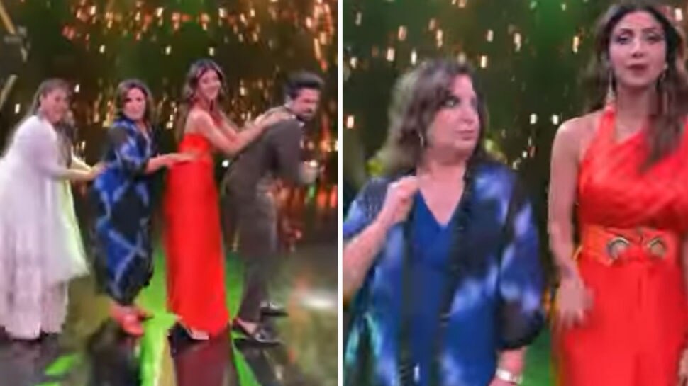 डांस कर रहीं थीं Shilpa Shetty और Farah Khan, बीच में हुई से गड़बड़- Watch Video
