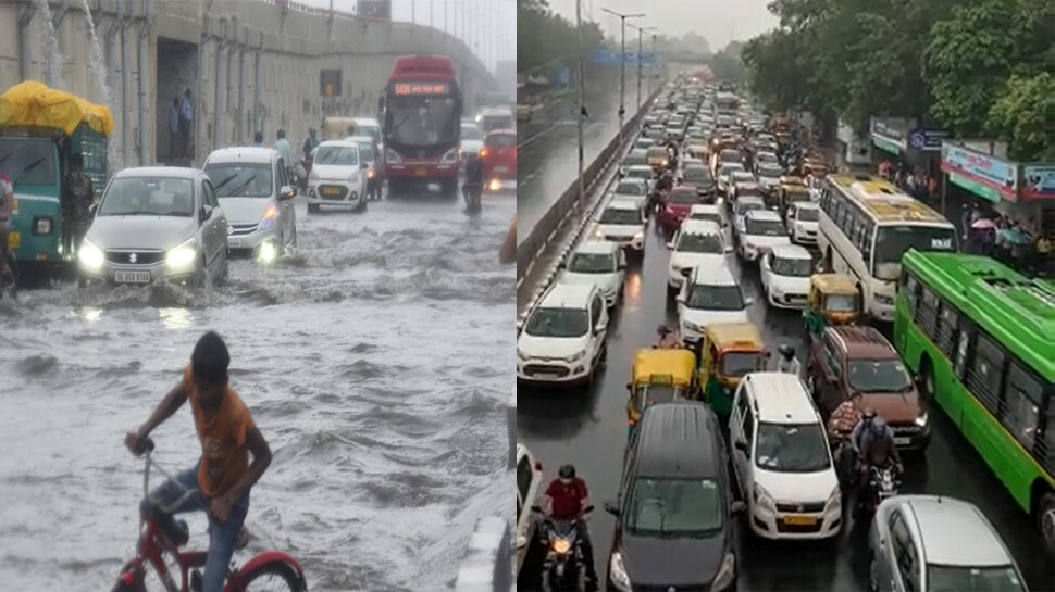 Weather Update: दिल्‍ली-एनसीआर में जोरदार बारिश, जलभराव के बाद जाम से हाल बेहाल