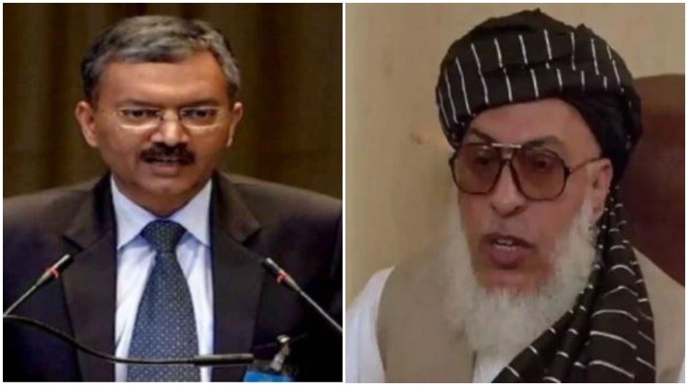 राजदूत दीपक मित्तल और तालिबना नेता मोहम्मद अब्बास स्टेनकजई, File Photo राजदूत दीपक मित्तल और तालिबना नेता मोहम्मद अब्बास स्टेनकजई, File Photo