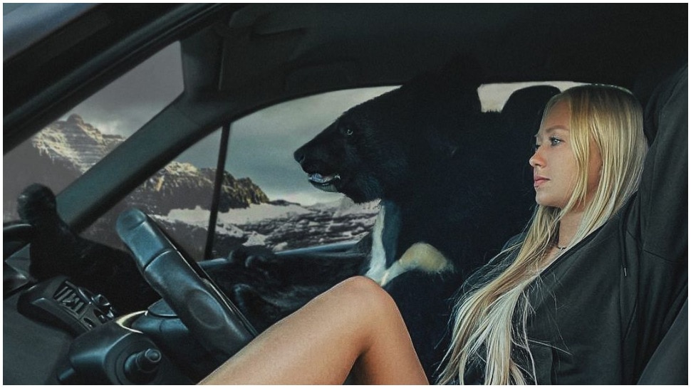 Veronika Enjoys Long Drive With Wild Bear
