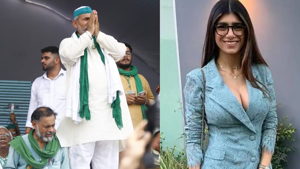 क्या किसान महापंचायत में जुटी भीड़ की वजह Mia Khalifa है? BJP नेता ने ट्वीट कर बोला हमला