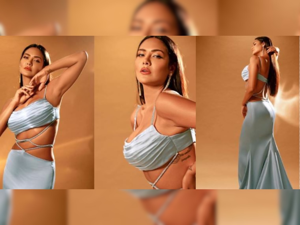 esha gupta flaunting figure in satin dark revealing dress raising internet temperature high | ईशा गुप्ता ने रिवीलिंग ड्रेस में फ्लॉन्ट किया फिगर, इंटरनेट का बढ़ा पारा | Hindi News, वायरल स्कैन