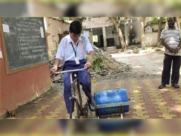 ସାଇକେଲ୍ ପାଓ୍ବାର ଓ୍ବାସିଂ ମେସିନ୍‌ ଉଦ୍ଭାବନ କରି ଚର୍ଚ୍ଚାରେ ନବମ ଶ୍ରେଣୀ ଛାତ୍ର