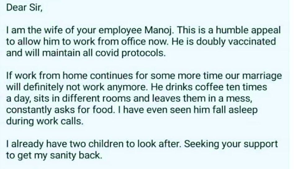 Viral: पत्नी ने भेजा पति के Office में letter, लिखी ये मजेदार बात; हर्ष गोयनका ने किया शेयर