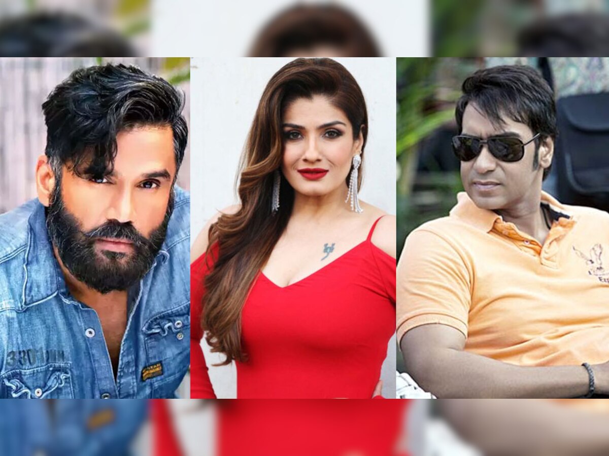 रवीना ने Ajay Devgan और Suniel Shetty से लिया पंगा, मिलने पर करेंगी ये काम!