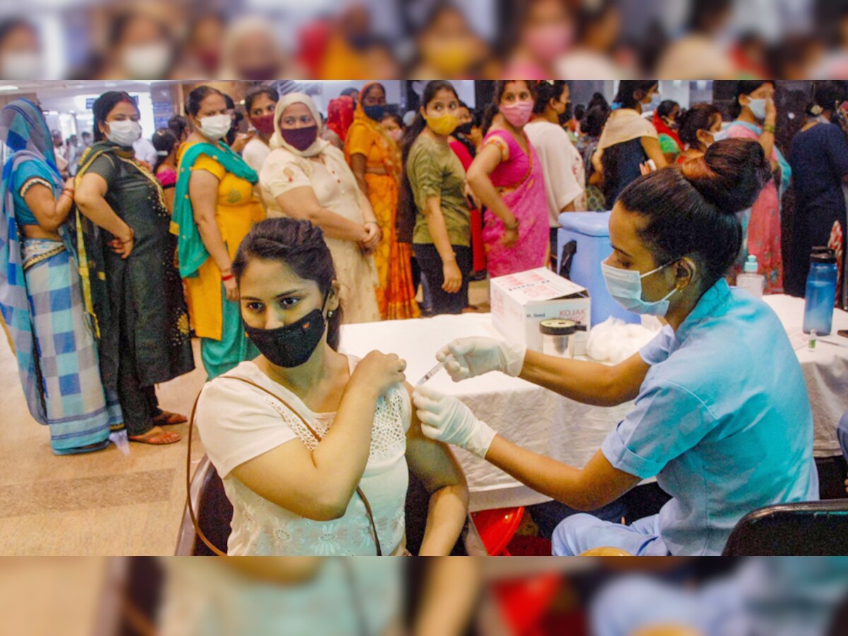 भारत में दी गई 75 करोड़ वैक्सीन डोज (PTI फोटो)