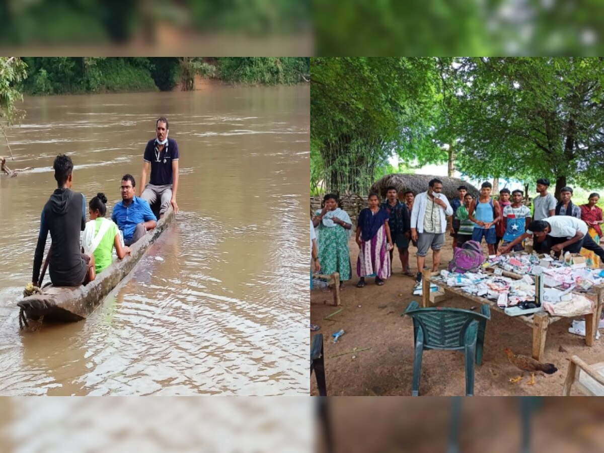 ग्रामीण लगवा रहे वैक्सीन 