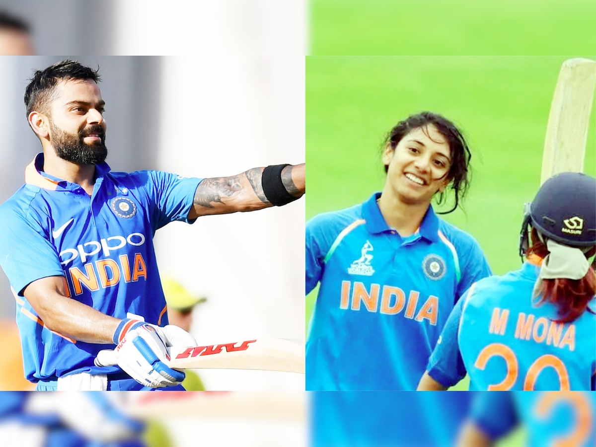 Virat Kohli and Smriti Mandhana