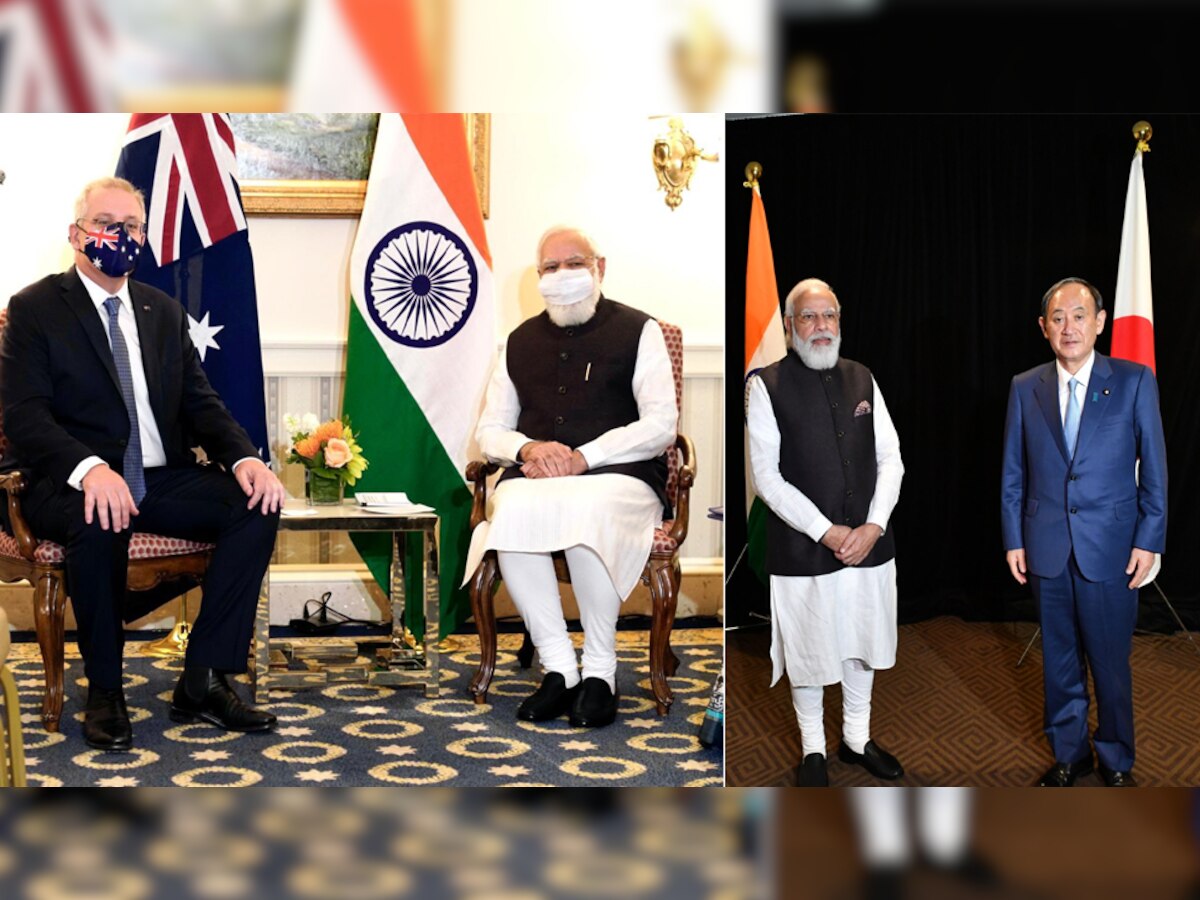 पीएम मोदी ने ऑस्ट्रेलिया और जापान के प्रधानमंत्रियो से मुलाकात की.