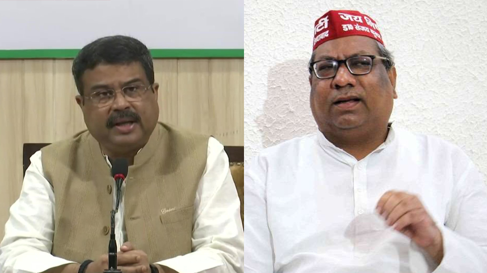 बीजेपी प्रदेश प्रभारी धर्मेंद्र प्रधान और निषाद पार्टी के नेता संजय निषाद. बीजेपी प्रदेश प्रभारी धर्मेंद्र प्रधान और निषाद पार्टी के नेता संजय निषाद.