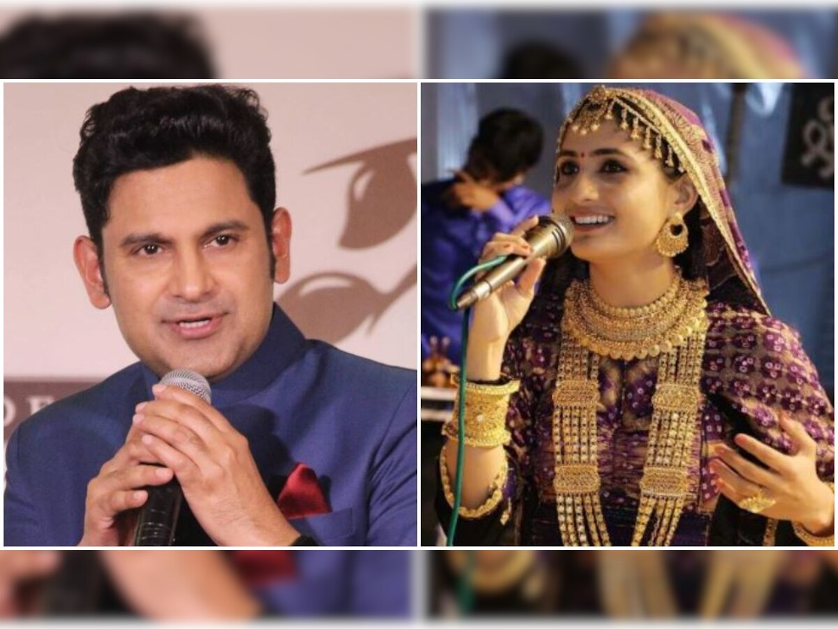 Manoj Muntashir and Geeta Ben Rabari, File Photo