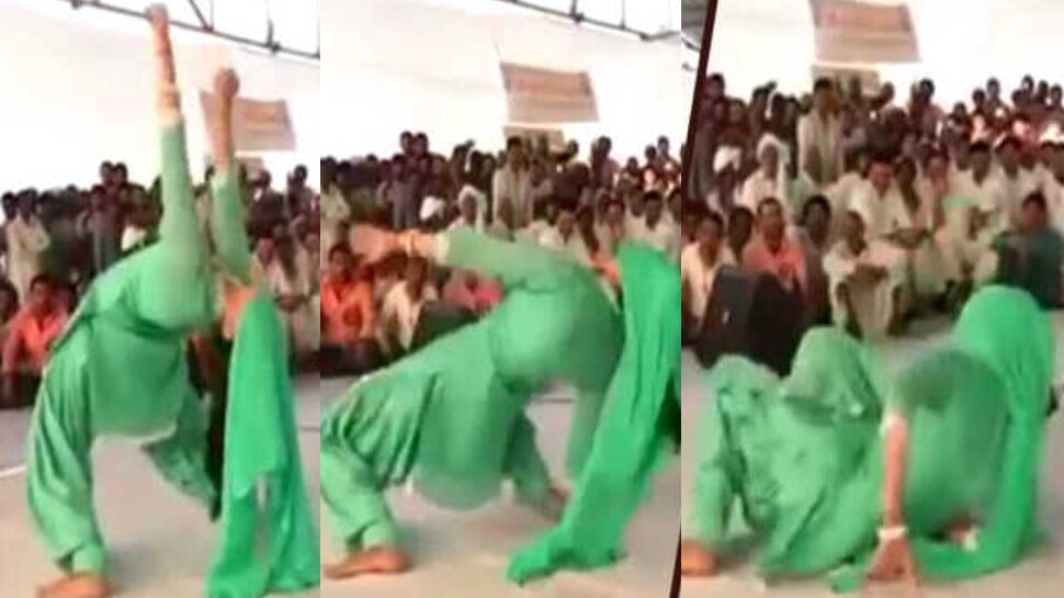 लाइव शो के दौरान स्टेज पर धड़ाम से गिरीं Sapna Chaudhary, फिर किया ये काम