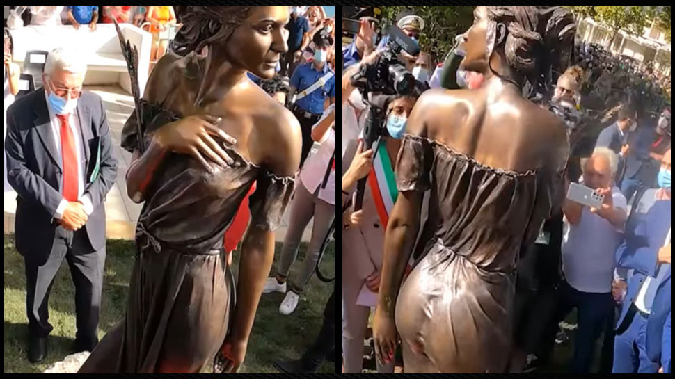 Italy में महिला के Bronze Statue पर विवाद, कहा गया इतिहास का अपमान, जानिए क्यों