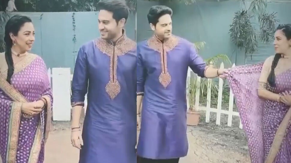 Anupama से मैचिंग ड्रेस पहन Anuj करेगा रोमांस, VIDEO में पल्लू पकड़े आए नजर
