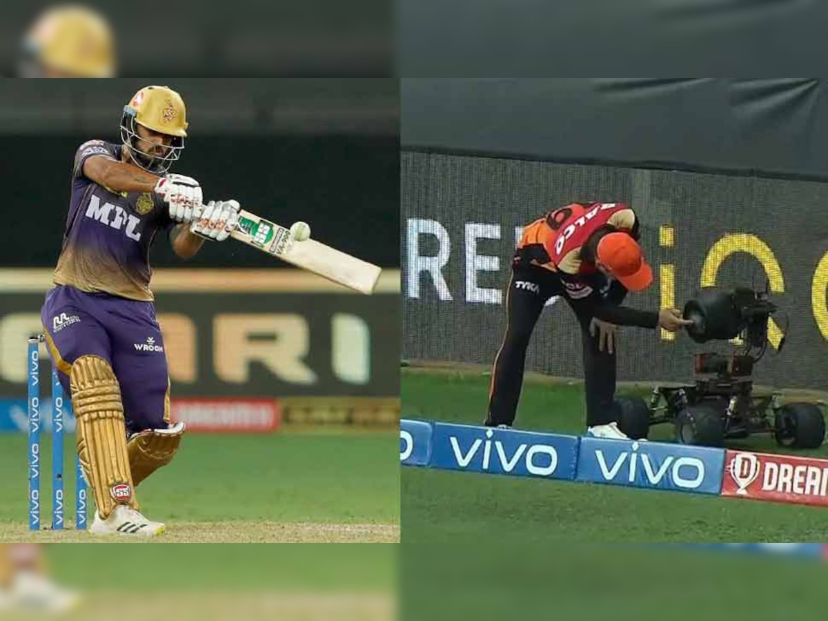 IPL 2021: Dubai में दिखा Nitish Rana का रौद्र रूप, महंगे कैमरे को पहुंचाया जबर्दस्त नुकसान