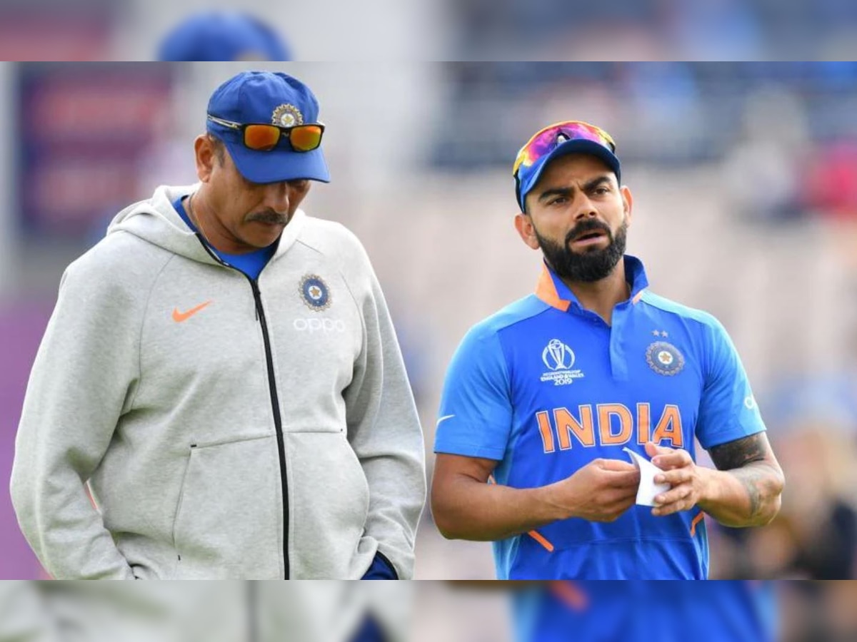 Ravi Shastri and Virat Kohli