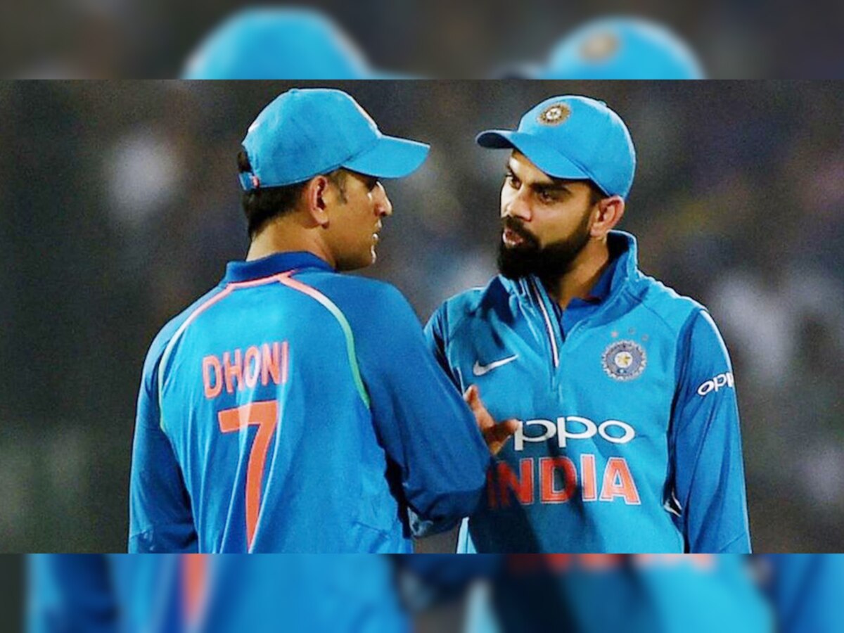 Virat Kohli and MS Dhoni 