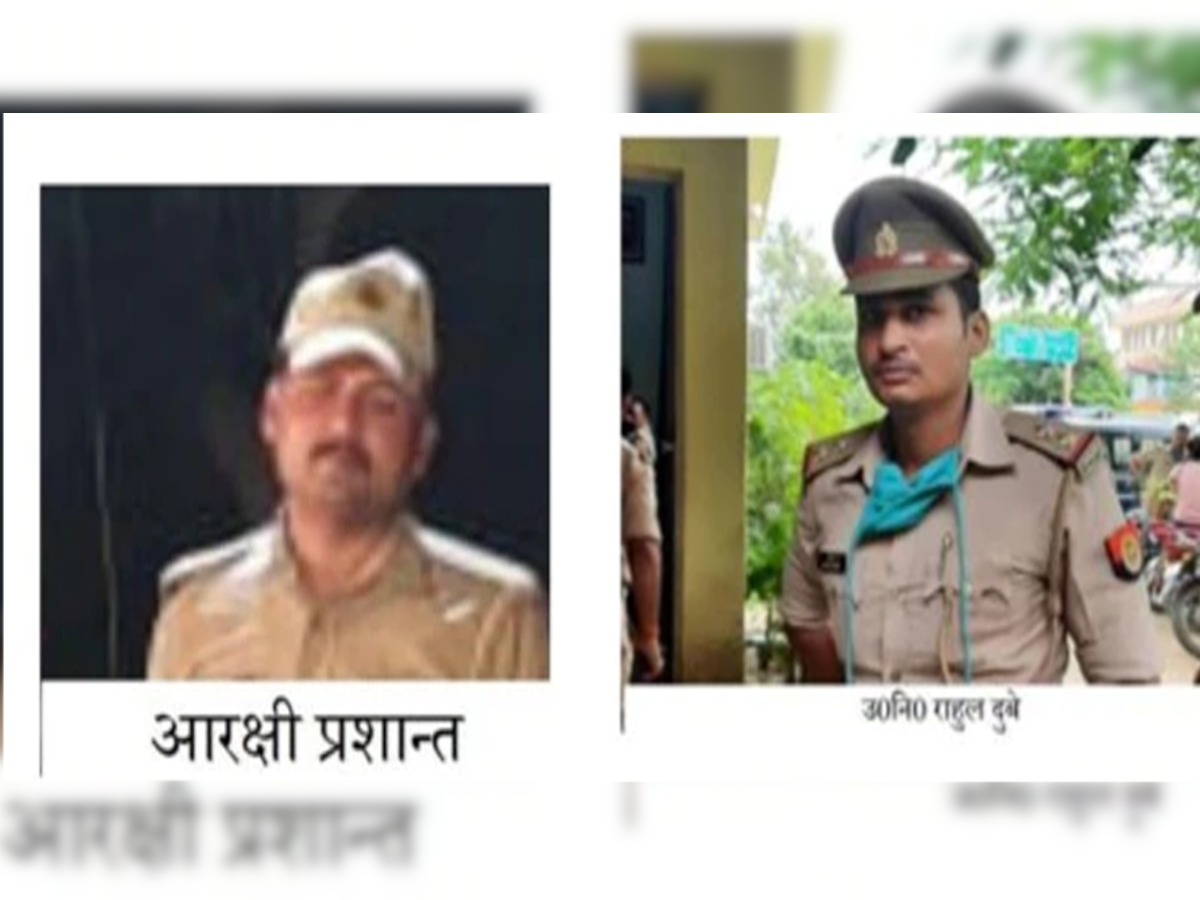 गिरफ्तार हुए दोनों आरोपी पुलिसकर्मी.