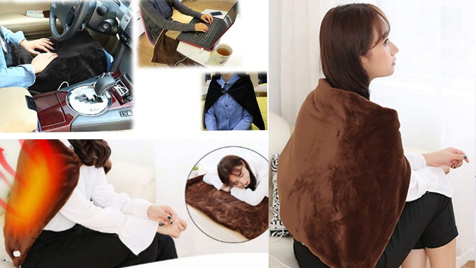 Honelife USB Heated Shawl Honelife USB Heated Shawl