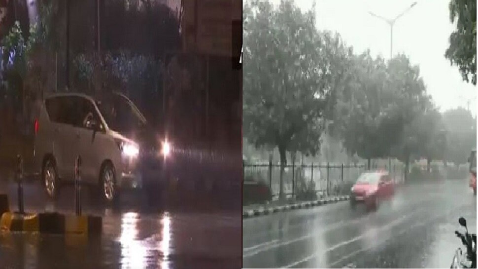 Weather Update: रात भर हुई बारिश से Delhi-NCR तरबतर, तापमान में गिरावट से ठंड का अहसास