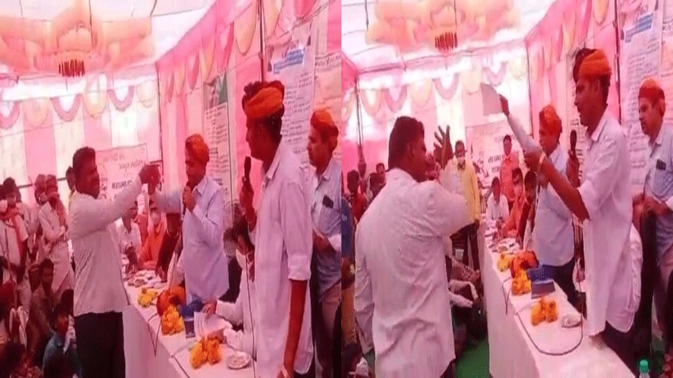 प्रशासन गांवों के संग अभियान शिविर में कांग्रेसी नेताओं में तीखी नोंकझोंक, वीडियो हो रहा वायरल