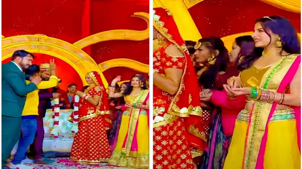 Wedding News: वरमाला के बीच स्टेज पर ही दूल्हन की बहन और देवर लड़ाने लगे नैन, देखें मजेदार Video