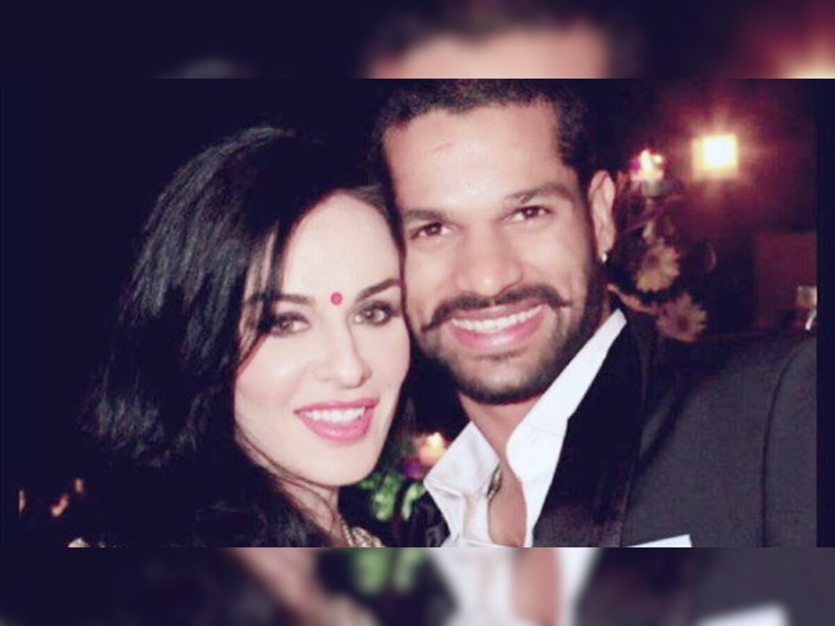 Shikhar Dhawan and Ayesha Mukherjee