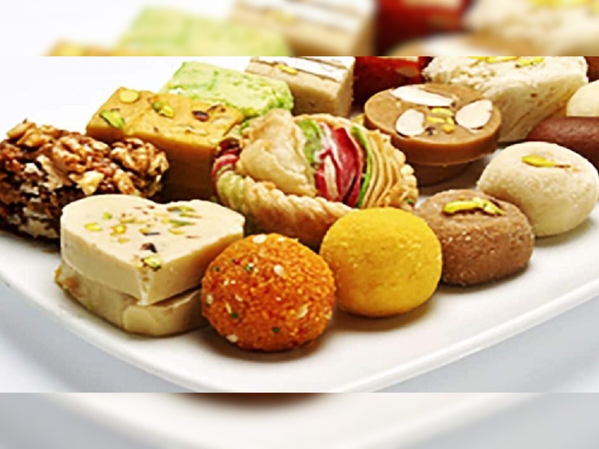 Identification of sweets on diwali