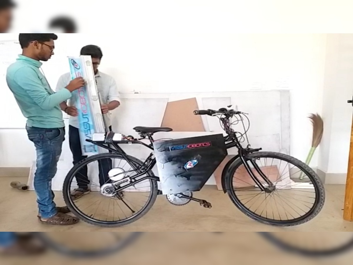 E-Cycle ତିଆରି କରି ଚର୍ଚ୍ଚାରେ ଭିସୁଟ୍ ଛାତ୍ରଛାତ୍ରୀ