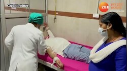 Video:समाजवादी पार्टी के नेता राकेश सिंह का हाथ बांधकर डॉक्टरों ने जबरन चढ़ाई ड्रिप 
