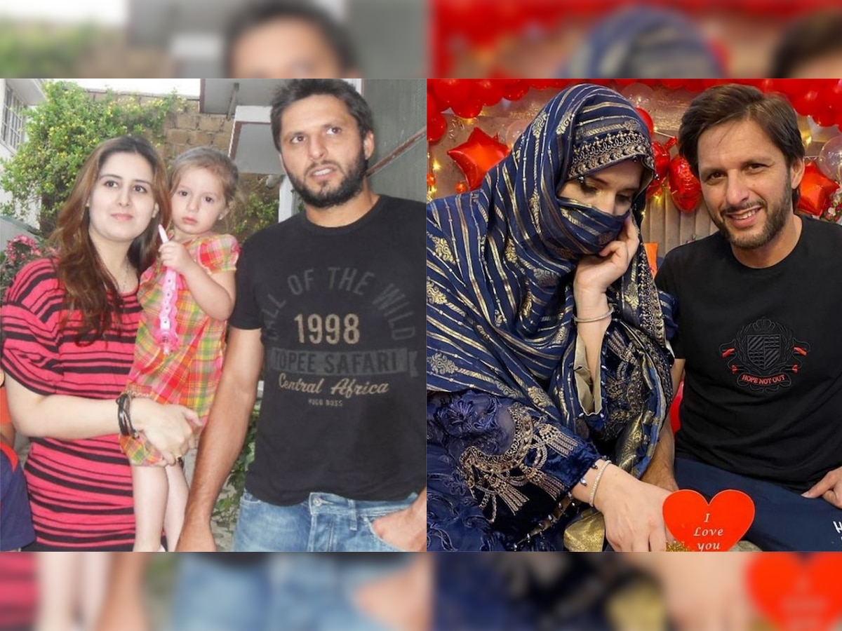 Shahid Afridi with His Wife