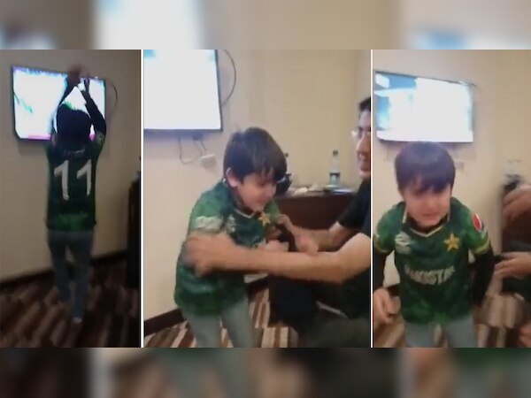 Pakistan की हार के सदमे में छोटे बच्चे का TV के सामने रो-रोकर बुरा हाल, देखिए VIDEO