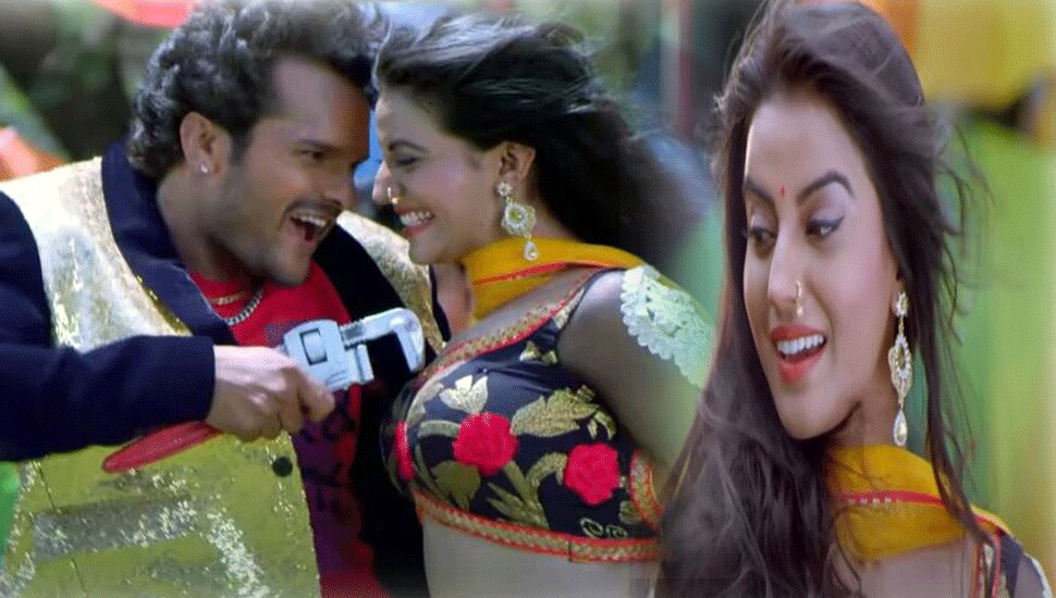 Salai Rinch Akshara turned red with shame after seeing Khesari lal song Salai Rinch ...
