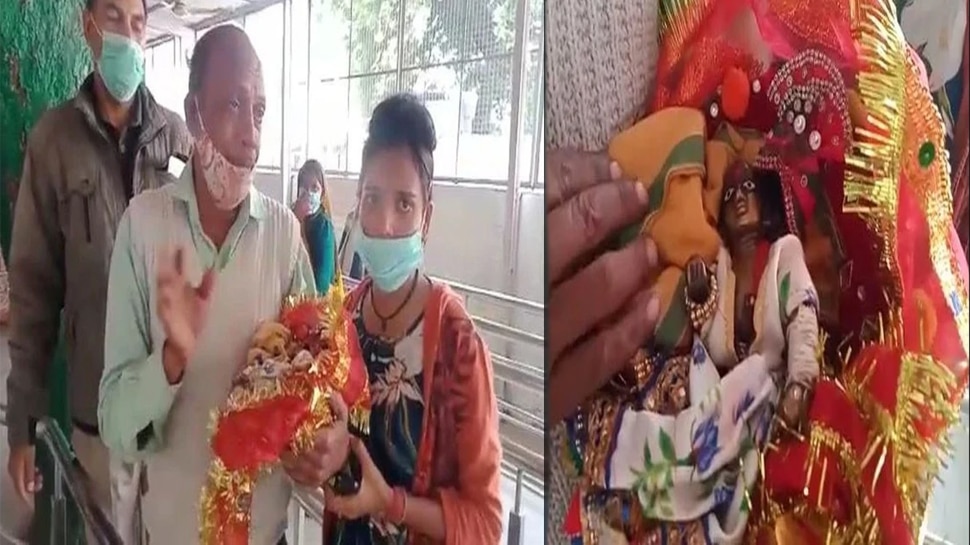 लड्डू गोपाल का टूटा हाथ जुड़वाने पुजारी रोते हुए पहुंचा अस्पताल, आस्था और जिद पर डॉक्टर ने किया प्लास्टर