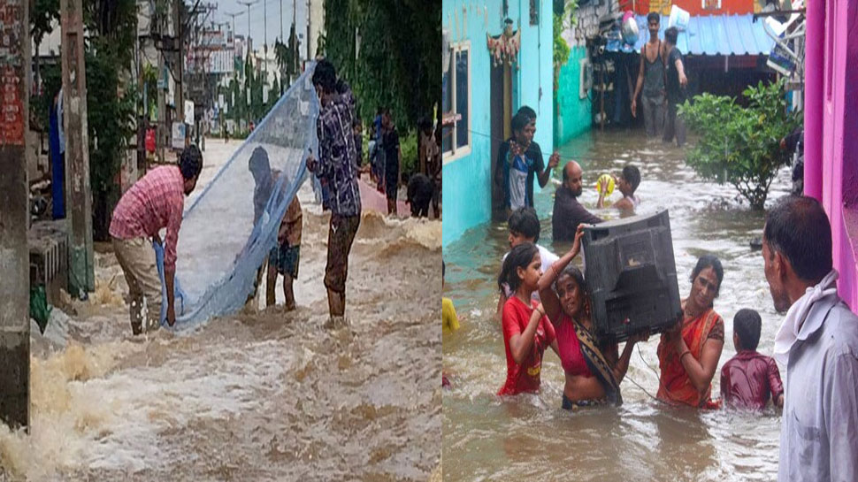 Flodd situation andhra pradesh, ysr chief and cm jagan mohan reddy took ...