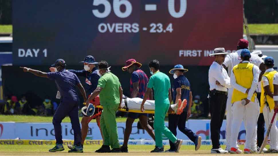 डेब्यू टेस्ट में फील्डर के सिर पर जा लगी गेंद, मैदान से पहुंचा सीधा हॉस्पिटल