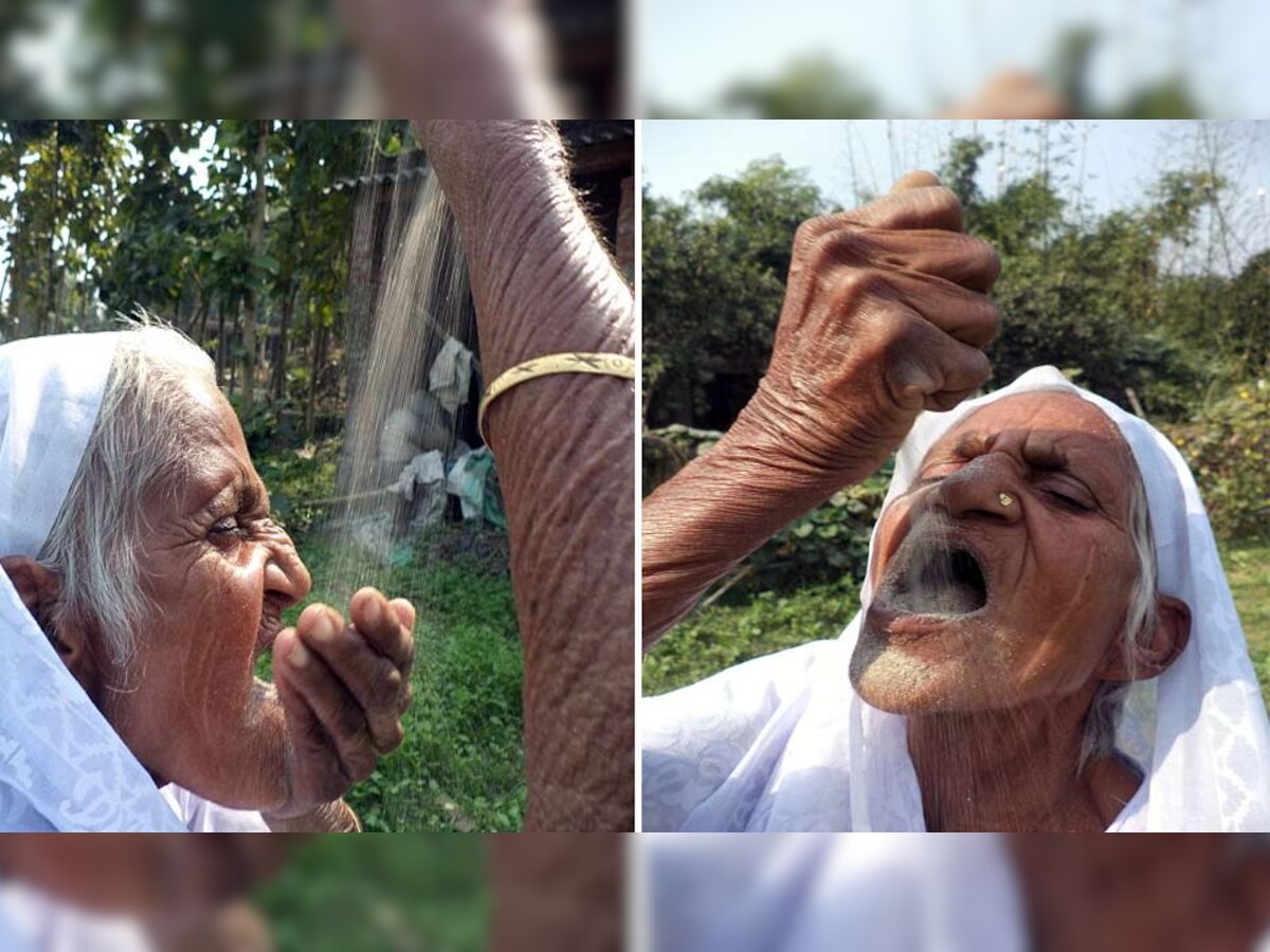 यूपी की दादी जो कई दशकों से बालू खा रही हैं...