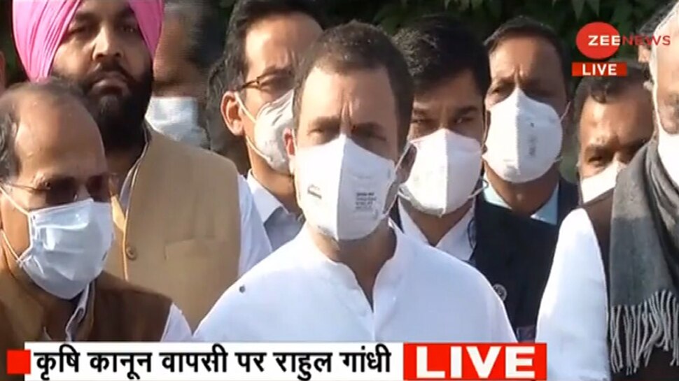 कृषि कानून वापसी बिल पास होने पर राहुल गांधी का आया बयान, सरकार से पूछे ये सवाल
