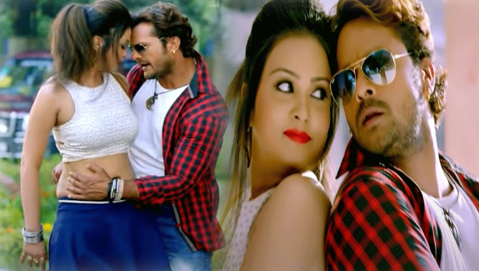 Khesari Lal Yadav Mohini Ghosh Romanntic Song Kud Jaai Bahari Goes Viral Mohini Ghosh को देख